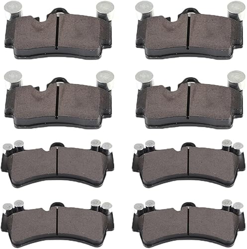 SCITOO D1014 D978 Kit de pastillas de freno semimetálicas delanteras y traseras de repuesto para Audi Q7 2007-2015, para Porsche Cayenne 2003-2006