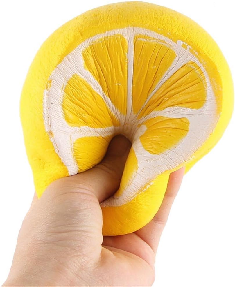 Jumbo squishies by Gyoby - Super Soft Squishy Toys Slow Rising Lemon Fruit Anti Stress Fidget - Stress Reliever Squeeze - Soft and Cute Squishies Toy - Squishy Kawaii - for Kids and Adults (Yellow) - Image 4