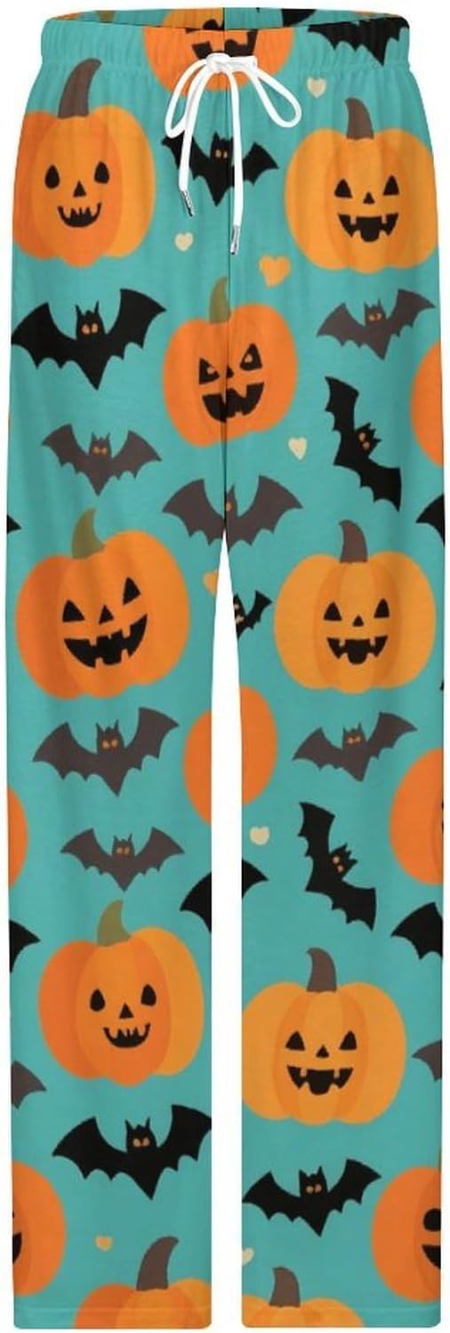 Men's Lounge Pants with Pockets Soft Casual Pajama Bottoms with Drawstring, Comfy Sleepwear Home Pants for Men
