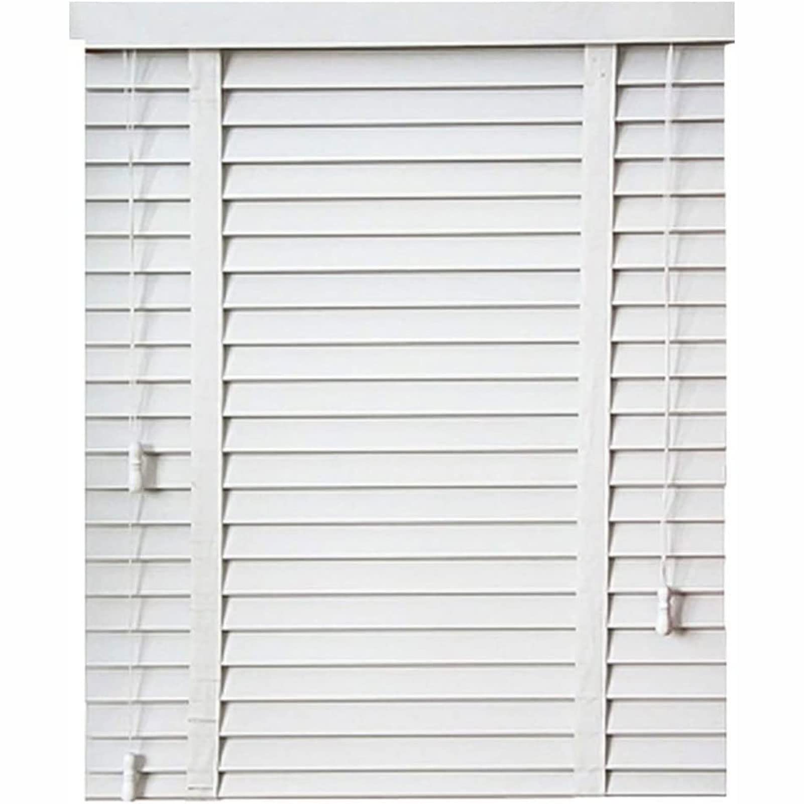 Store occultant en bois blanc 45x120 cm avec filtrage de lumière précis