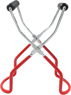 8.7 Inch Stainless Steel Canning Jar Lifter Tongs, Red