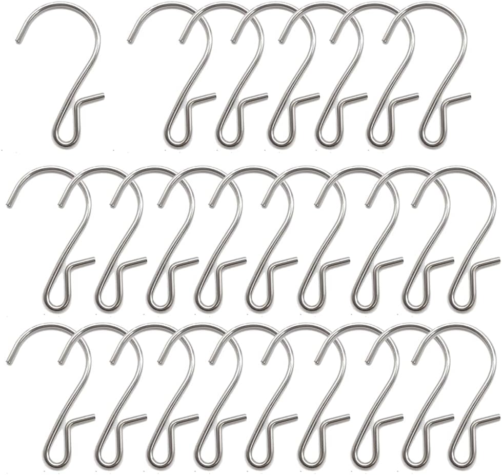 50 Stück Kleine Vorhang-Clips Aus Edelstahl – Schwarz Beschichtet, Starke Haltekraft, Für Lichter, Deko, Vorhänge, Kunsthandwerk