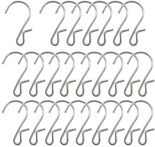 XINGSUI 25Pcs S-Shaped Hook, S-Shaped Metal Hook, Metal Hanger, Christmas Decoration Hook, Party Light Hook, Suitable for Indoor and Outdoor Hanging