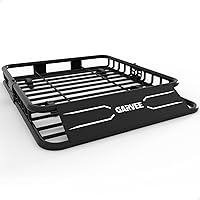 GarveeLife 46x36 Universal Roof Rack Basket - 200 lbs Capacity Heavy Duty Rooftop Cargo Carrier for SUVs, Trucks & Cars