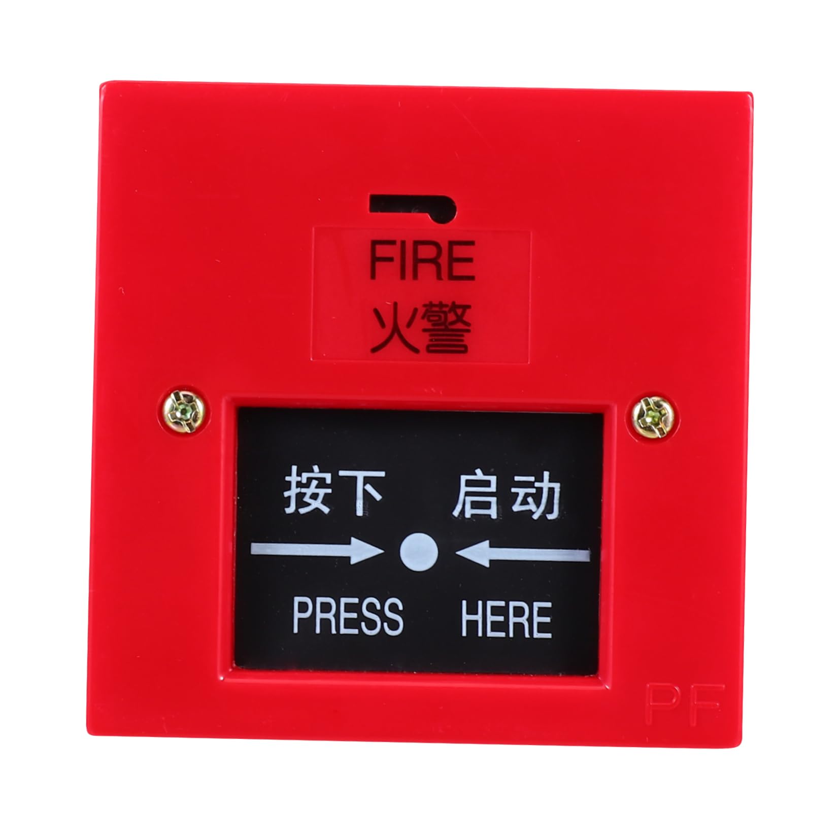 SHINEOFI Interruptor de Rociadores contra Incendios Rojo, Botón de Alarma Manual Reiniciable de Plástico para Sistema de Protección contra Incendios en Emergencias