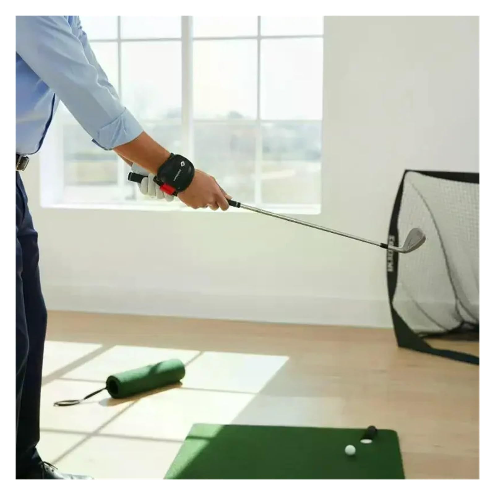 Golf Handgelenkstütze Golf Chipping Handgelenk-Winkelkorrektur, Golfschwung-Trainingshilfe, Halte-Handgelenkbandage, Trainer-Korrektor for alle Golfer