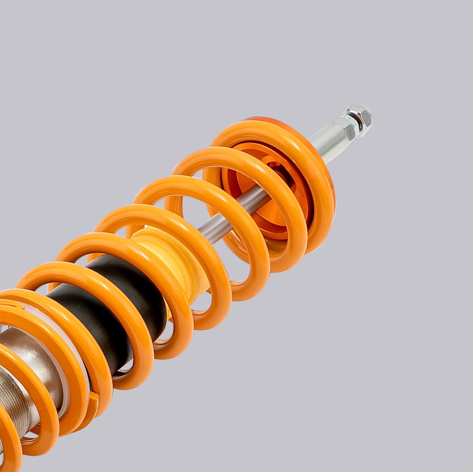 maXpeedingrods 4 Lots de Coilover Kit de Ressorts de Suspension Amortisseurs Combinés Filetés Hauteur Réglable pour VW Corrado Golf MK2 MK3 Jetta II Or