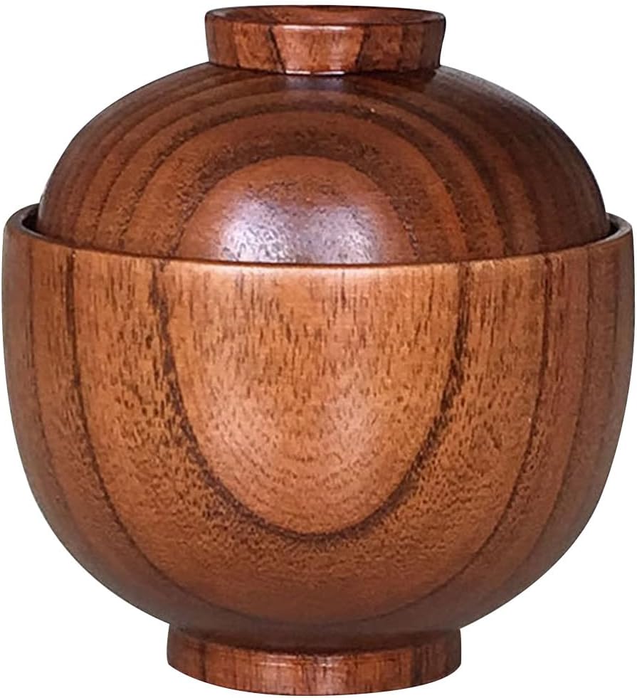 Hemoton Anti-Scalding Rice Bowl with Lid 3.93X3.54X3.54In Food Serving Bowl for Soup Salad and Rice Kitchen Dining Use