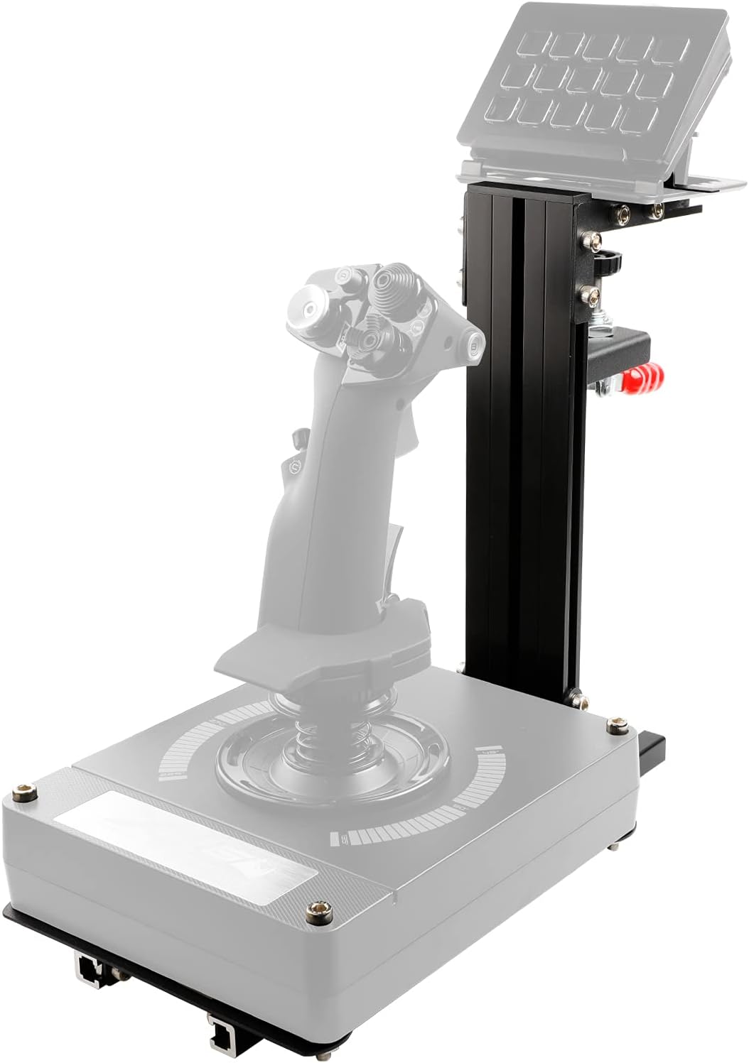 JUYEER Desk Mount Compatible with Almost All of The HOTAS Series Flight Simulation Controller-for The Flight Sim Game Joystick, Throttle and Hotas Systems. (Game Devices Not Included) - Black : Video Games