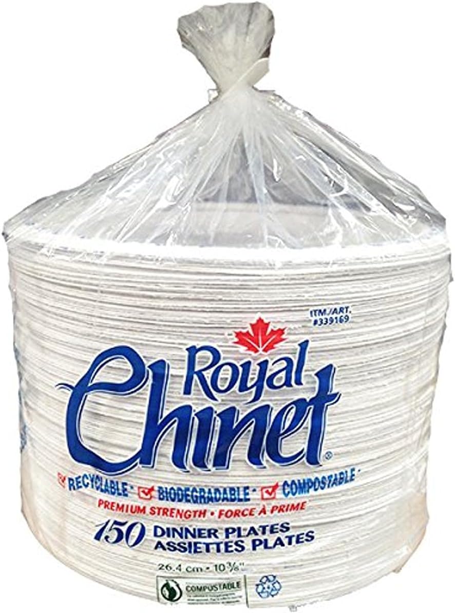 Royal Dinner Plates, 150 Pack White Amazon.ca Home