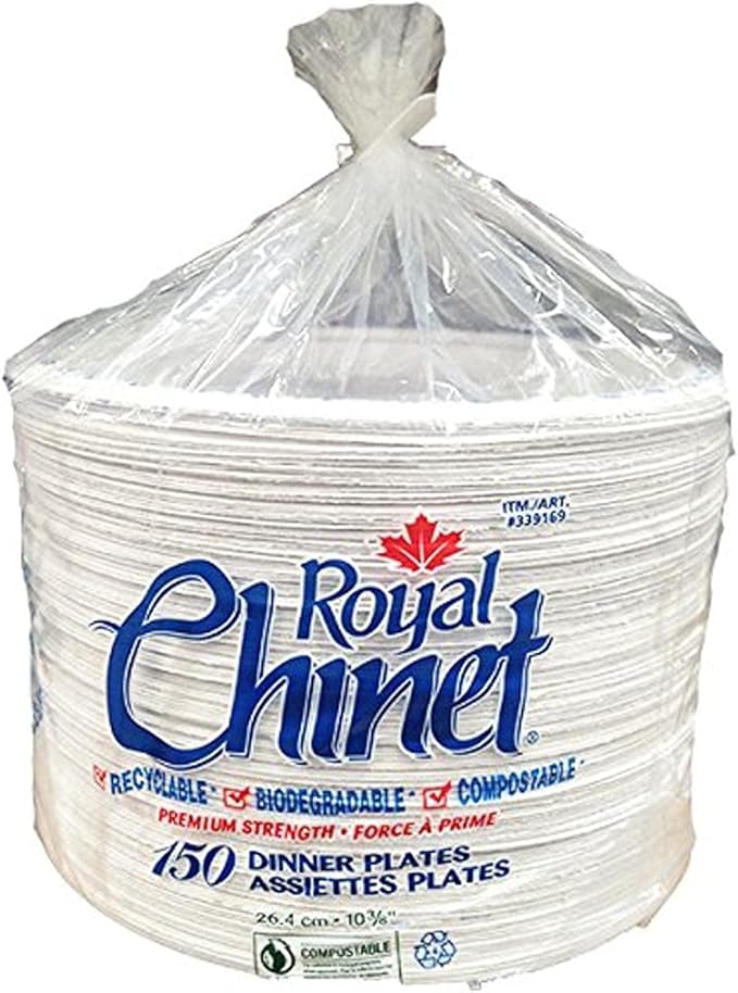 Royal Dinner Plates, 150 Pack WHITE Amazon.ca Home