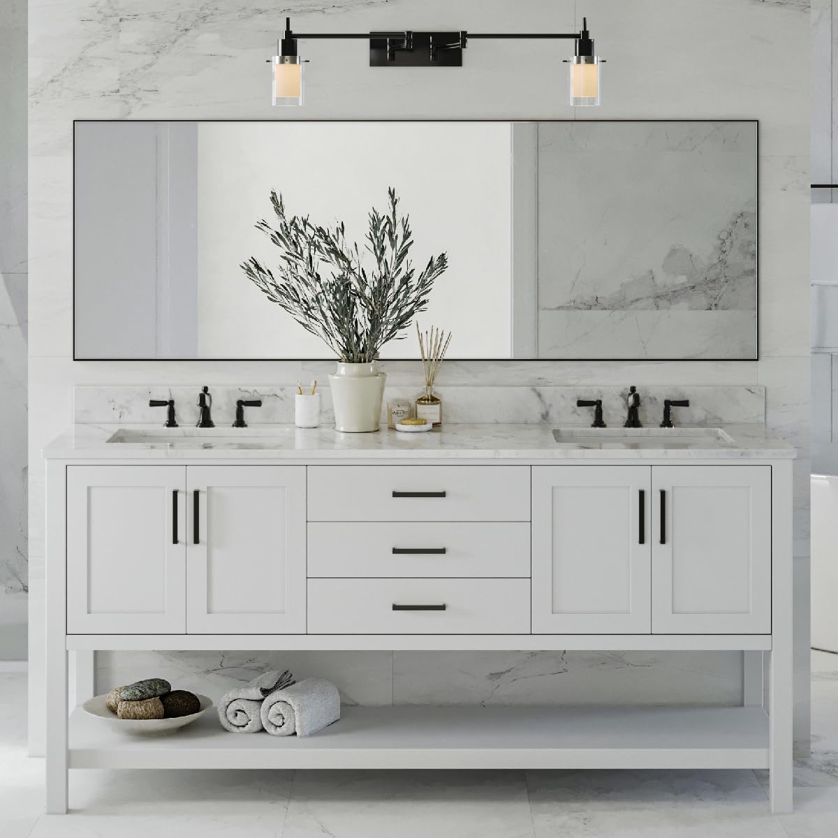 ARIEL 15.13" x 20.25" Rectangle Undermount Bathroom Sink, Rectangular Basin, Porcelain UPC Certified Material, Overflow-Proof, Modern Design