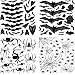 CUE 113PCS Misto PVC Nero Pipistrelli Parete Ragno e Ragnatela Adesivo, Pipistrelli Spaventosi di Halloween per la casa Windowe, Feste, Decorazioni per la Stanza