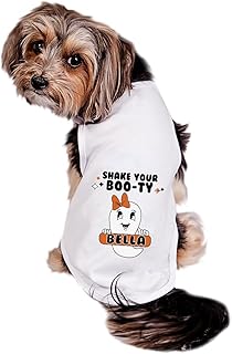 Personalized Shake Your Boo-ty Dog Shirt, Halloween Dog Shirt, Halloween Outfit for Girl Dogs, Personalized Dog Shirt, Clothes for Pets (5XL 70-90 lbs)