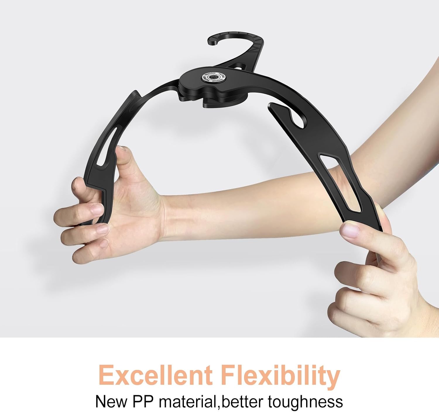 Travel Hangers Foldable, Pack 6 Black, Ideal for Travel Packing