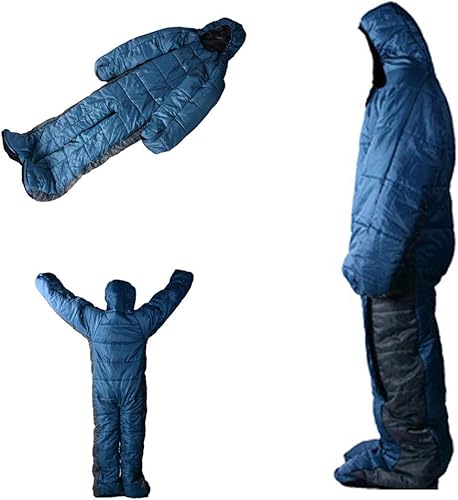 Miniatura 7 de Gaorui Saco de dormir para mamá humanoide saco de dormir para acampar al aire libre, saco de dormir de invierno para interiores y exteriores,