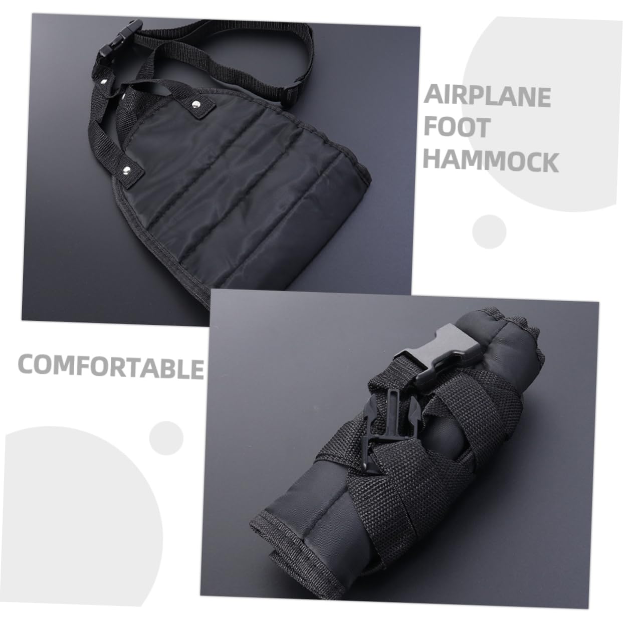 VILLCASE 8pezzi Poggiapiedi Da Viaggio Per Aereo Di Comfort Movimento Accessori Per Voli Lunghi Hammock Per Piedi Per Gonfiore e Favorire Relax Durante Viaggi