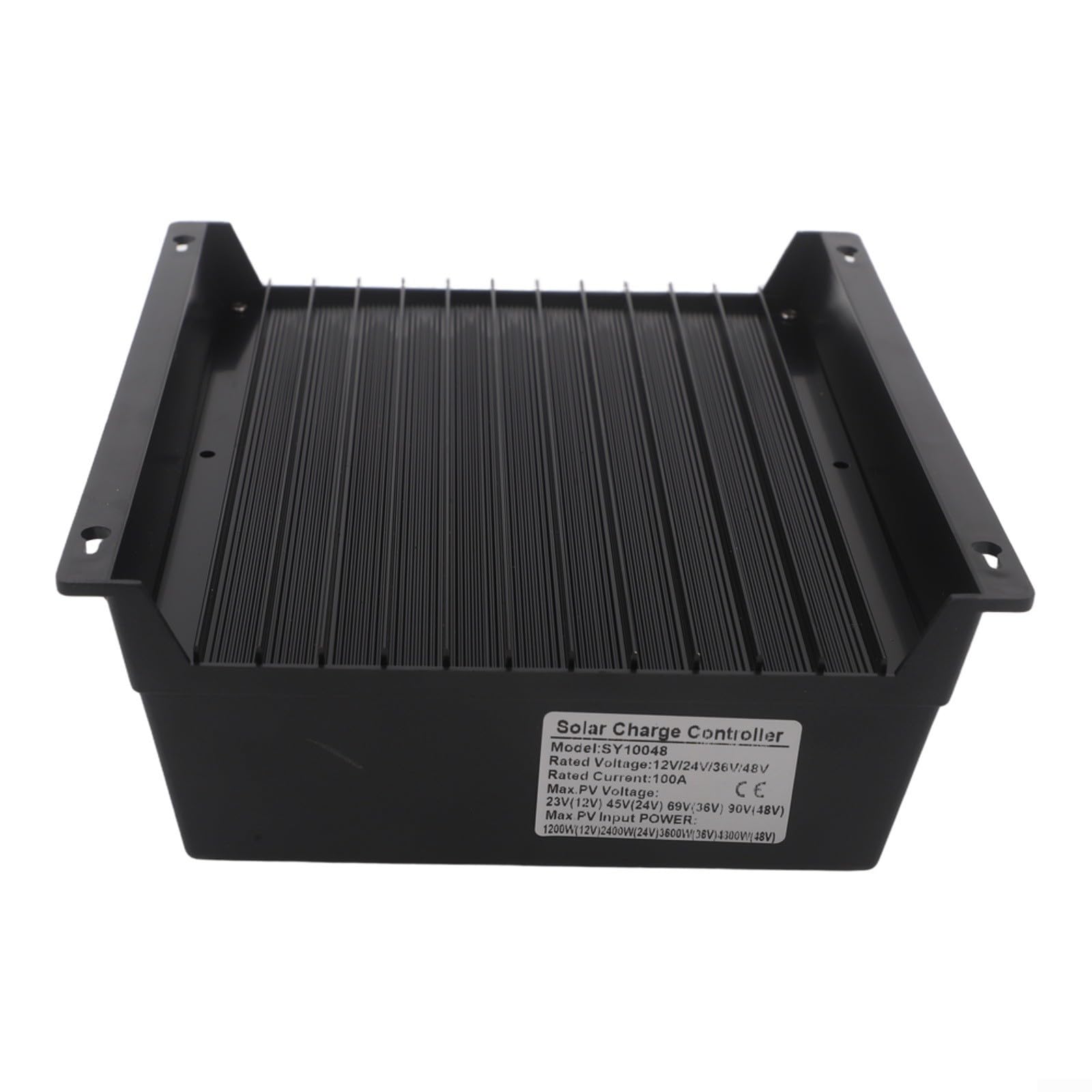 MPPT Regolatore di carica solare 60A/80A/100A, regolatore automatico della batteria 12V-48V con display LCD, uscita USB e CC, protezione da sovraccarico per sistemi di pannelli fotovoltaici (nero
