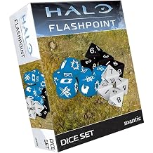 mantic Halo Flashpoint Dice Booster | Additional Custom Dice Set for the Halo Miniatures Game