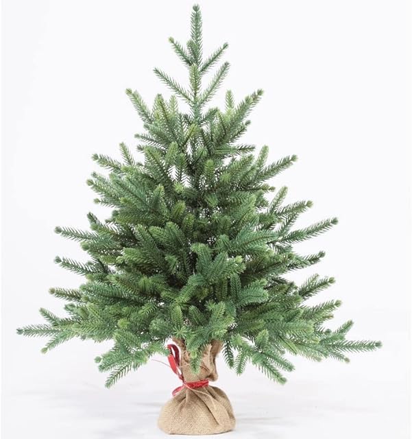 eveXmas 65 cm Artificial Christmas Tree, Infinity Classic Green, 62 Branches, 100% PE Tips, Includes Stand Backlinen
