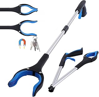 Etievort Greifzange Für Senioren, 360°Drehbar Müllzange Greifzange, 81 cm Langer Greifzange, Faltbare Greifer Mit Magnet-Greifarm, Teleskop Greifer Für Senioren, Kinder Und Menschen Mit Behinderung
