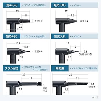 Amazon | イーサプライ 電動エアダスター USB充電式 コードレス