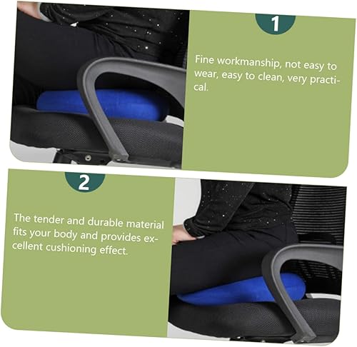 Miniatura 2 de GLEAVI Cojín redondo para silla de 2 piezas, cojín de ciática, cojín de asiento redondo, almohada de dona, cojín para hemorroides, cojín para silla