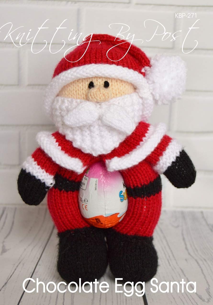 Knitting By Post Brown Knitting Pattern Chocolate Egg Santa From