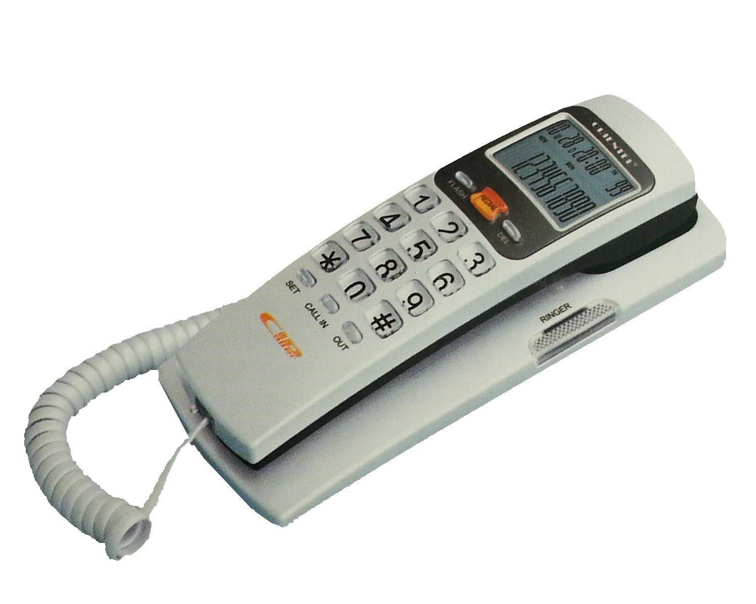 Cyrox KX-T555 Landline Caller ID Ringer Telephone | LED Indication Button Phone for Office Factory School Building and Home