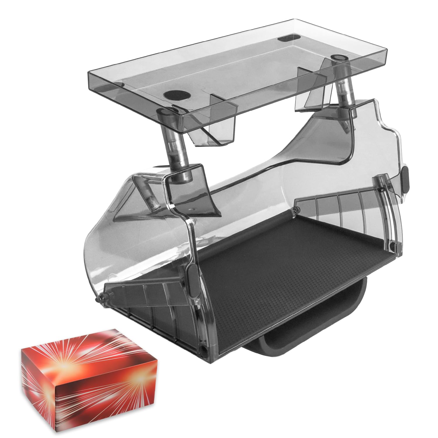 VANKUB Under Screen Storage Box for Tesla Model Y Juniper 2025 2026, Center Console Organizer Tray Accessories for Model 3 Highland 2024+, Hidden Design (Not for Model Y 2020-2024/Model 3 2017-2023)