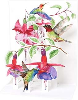 Up with Paper Pop-Up Sight 'N Sound Greeting Card - Hummingbirds