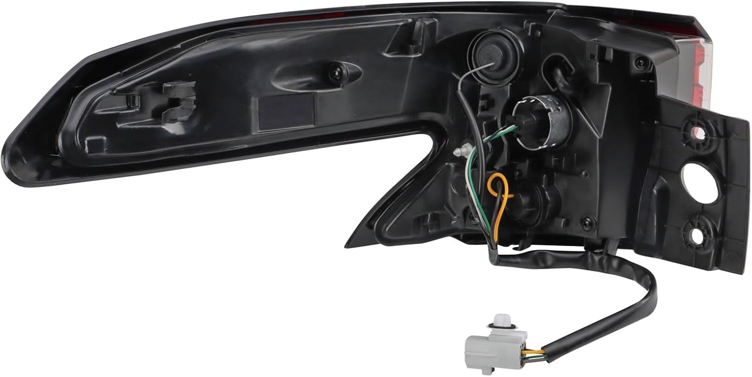 TRQ Passenger Side Outer Tail Light Assembly Compatible with 2021-2022 Toyota Sienna LE XLE TO2805160