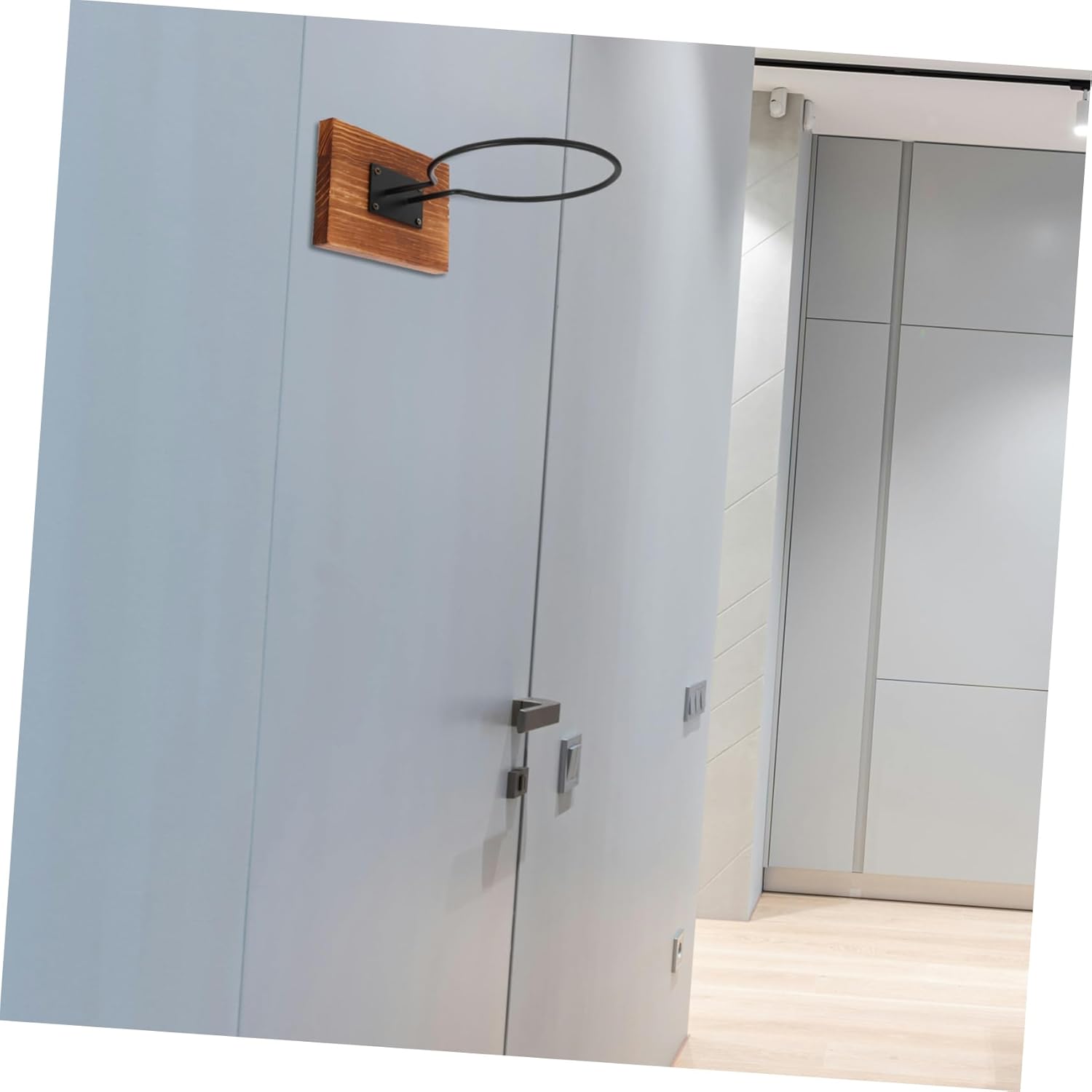 TOYANDONA 2sets Heavy Duty Wall Mount Basketball Holder Space-Saving Metal Rack for Indoor Basketball Storage Tidy Organization for Home Office and Boys and Girls Rooms