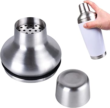KEUYE Cocktail Shaker Lid Compatible With YETI Rambler 20oz/Tumbler 20oz/16oz Pints/10oz Mug/10oz Lowball/24oz Mug,Stainless