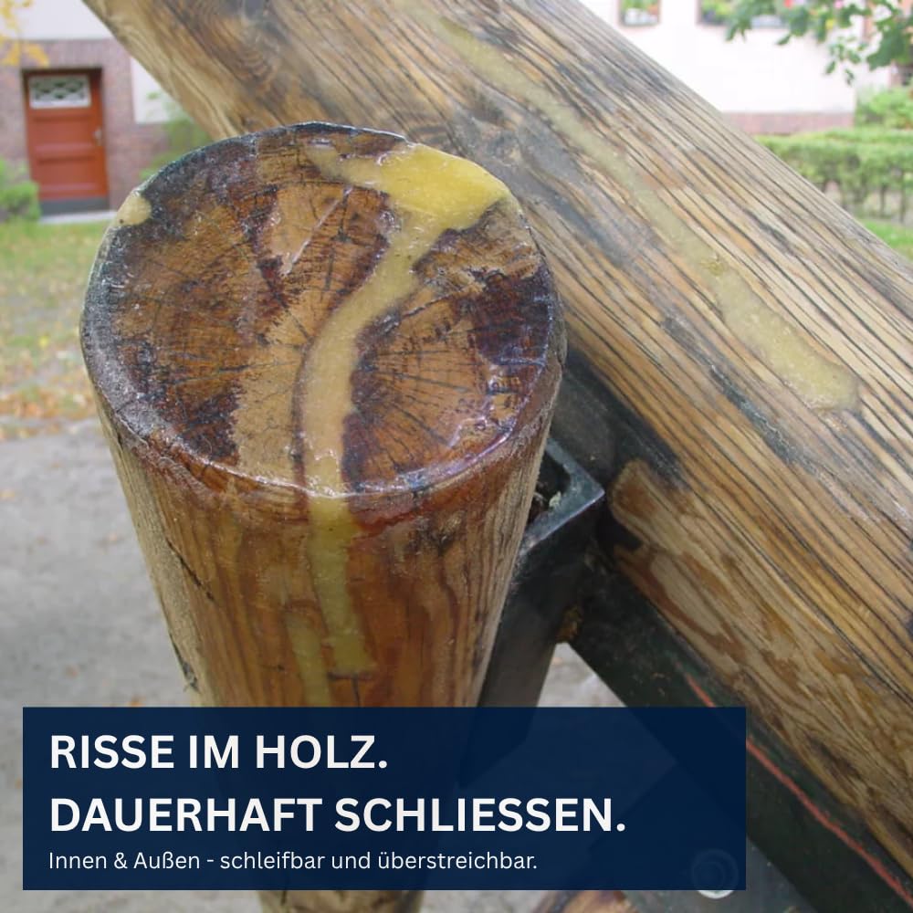 Renoflex Grün 600ml – Holzspachtelmasse 2K Holzkitt Holzfäule Reparatur schleifbar Innen & Außen