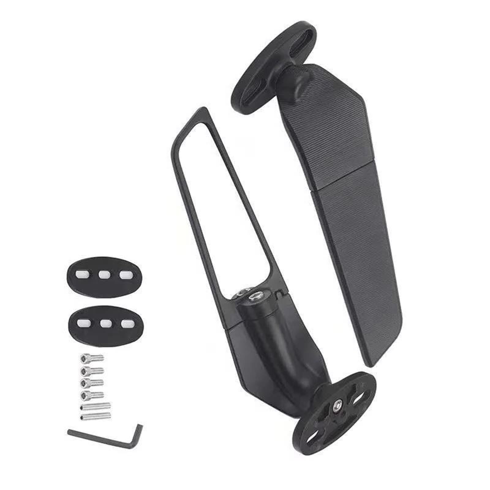 Espejos retrovisores laterales CNC para Suzuki GSXR retrovisor negro de aluminio resistente