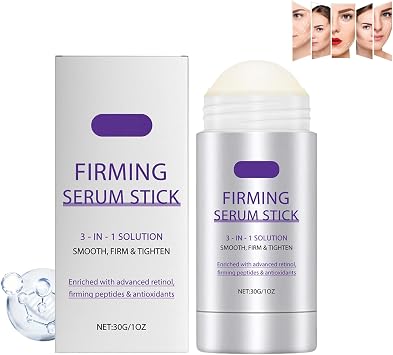 Retinol Firming Serum Stick, Visibly Tightens Wrinkles and Laughing Wrinkles, Deep Moisturizing & Anti-Wrinkle Serum, 3 in 1 Retinol Stick Smooth and Firm Face and Neck 1PCS