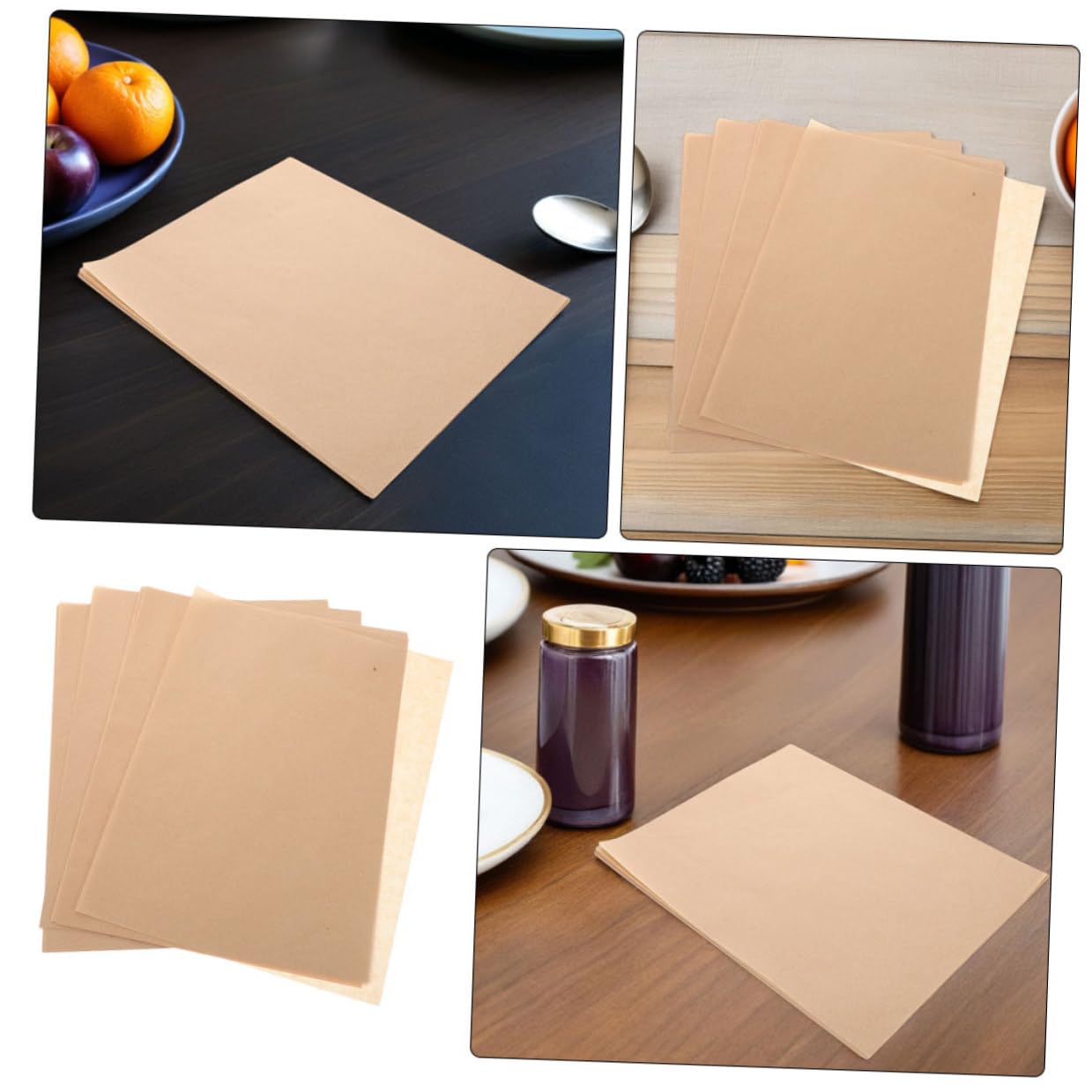 Feuilles Résistantes à Graisse pour Pâtisserie 500 Pcs, Papier