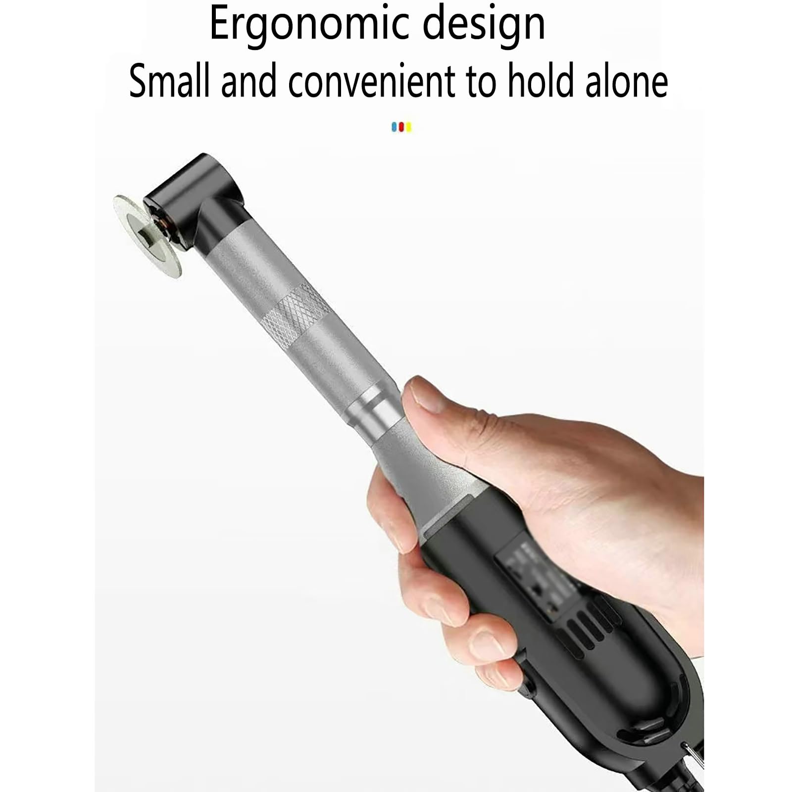 Máquina de limpieza de juntas de azulejos, limpiador eléctrico de 350 W con ajuste de 6 velocidades, 15000 RPM, ancho de cabeza de 2,5 cm, compatible con cabezales de molienda de vástago de 3 mm