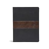 CSB Spurgeon Study Bible, Black/Brown LeatherTouch®, Black Letter, Study Notes, Quotes, Sermons Outlines, Ribbon Marker, Sewn Binding, Easy-to-Read Bible Serif Type