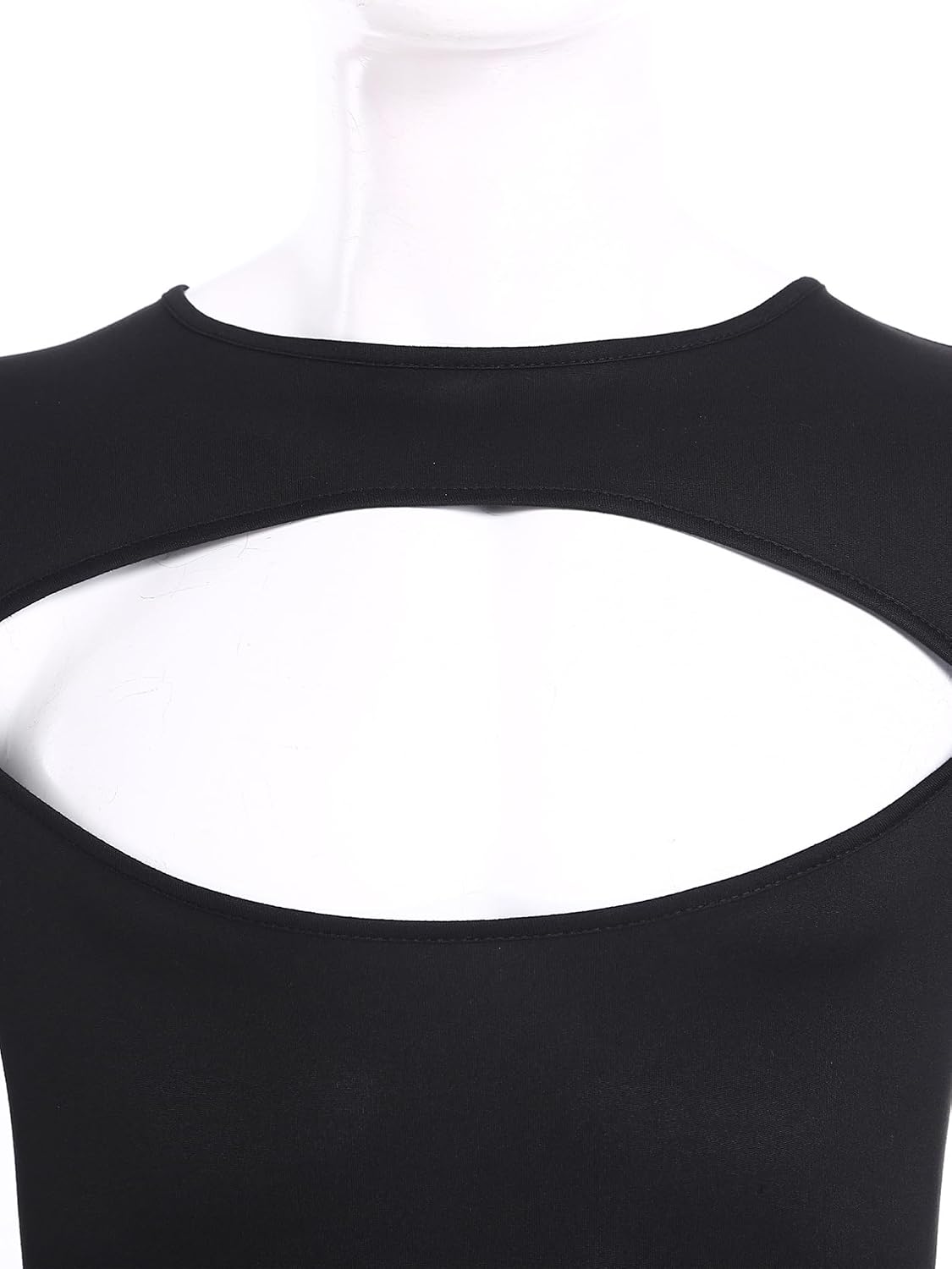 FEESHOW Mens Chest Hollow Out Bodysuit Long/Short Sleeve Buttoned Crotch Leotard for Club Party