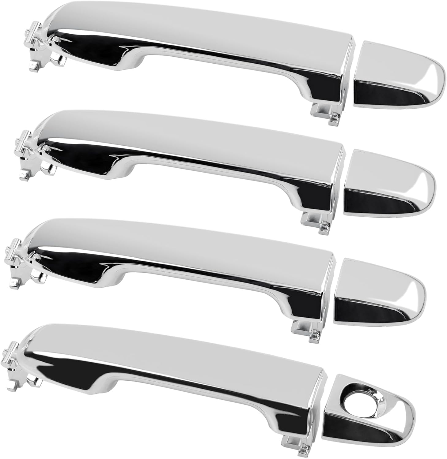Gledewen Chrome Exterior Door Handle Set Compatible with 2012-2017 Toyota Camry, 4 PCS Front Rear Left Right Handle