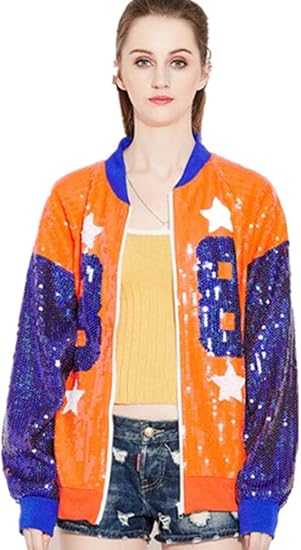 Amazon W4509レディース トップス ジャケット スパンコール 長袖 ダンスウェア 舞台衣装 ステージ衣装 コート ブルゾン 演出服 ジップアップジャケット ヒップホップ 蛍光色 ネオンカラー オレンジ コート ジャケット 通販 Amazon W4509レディース トップス ジャケット スパンコール 長袖 ダンスウェア 舞台衣装 ステージ衣装 コート ブルゾン 演出服 ジップアップジャケット ヒップホップ 蛍光色 ネオンカラー オレンジ コート ジャケット 通販