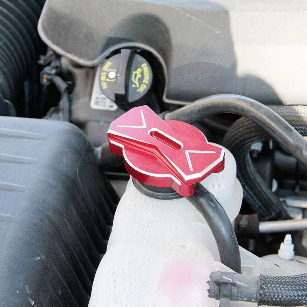 Crosselec Aluminium Alloy CNC Radiator Cap Cover Trim For Dodoge Challenger Charger Chrysler 300/300c 2011-2021