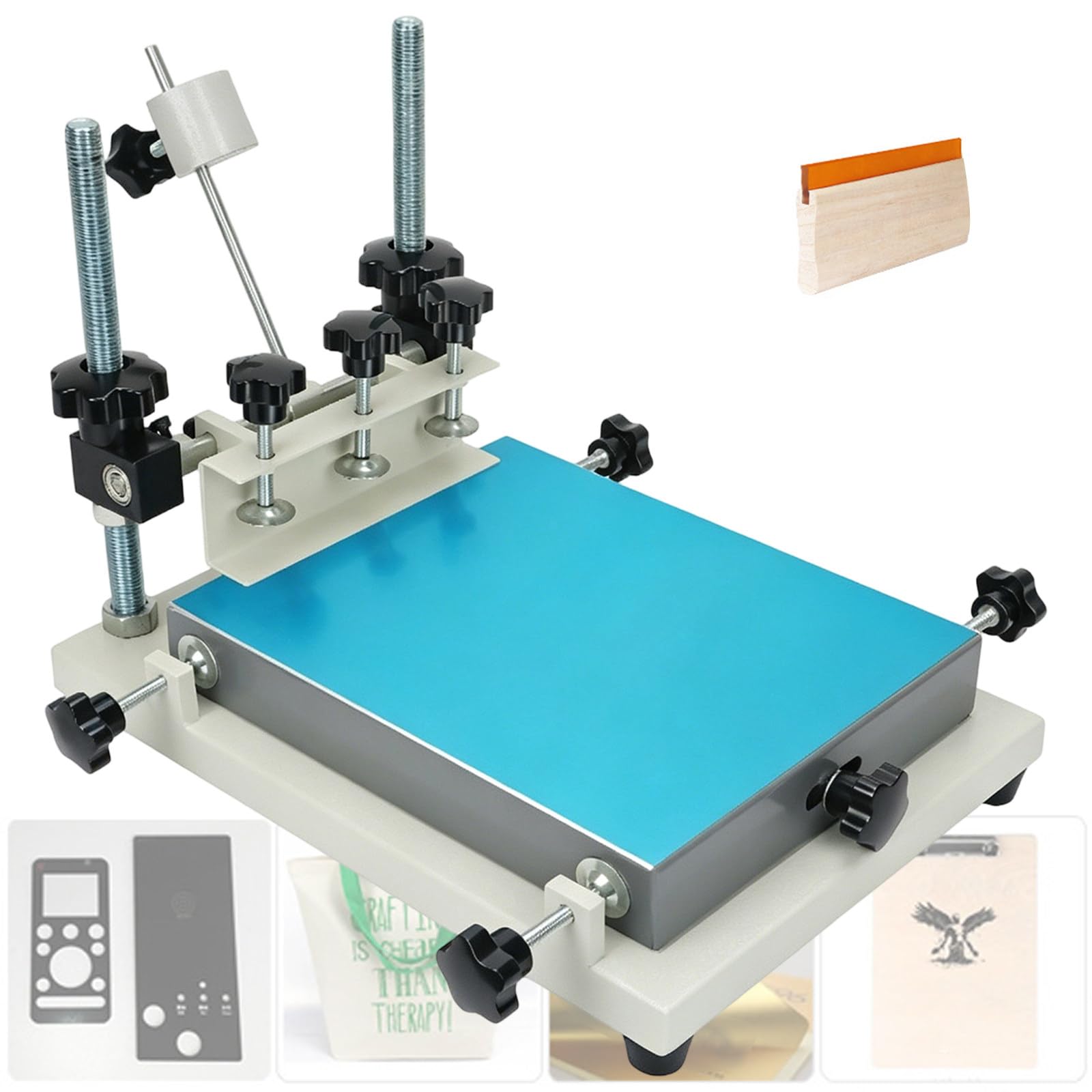 Machine de sérigraphie pour imprimer à plat sans bavure sur bois
