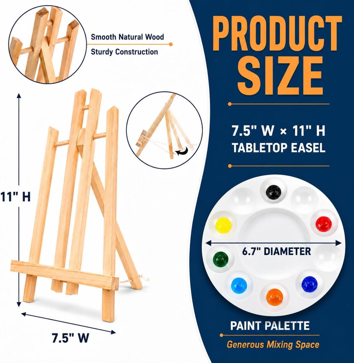 60-Piece Painting Kit with Easels and Canvas for Adults and Couples