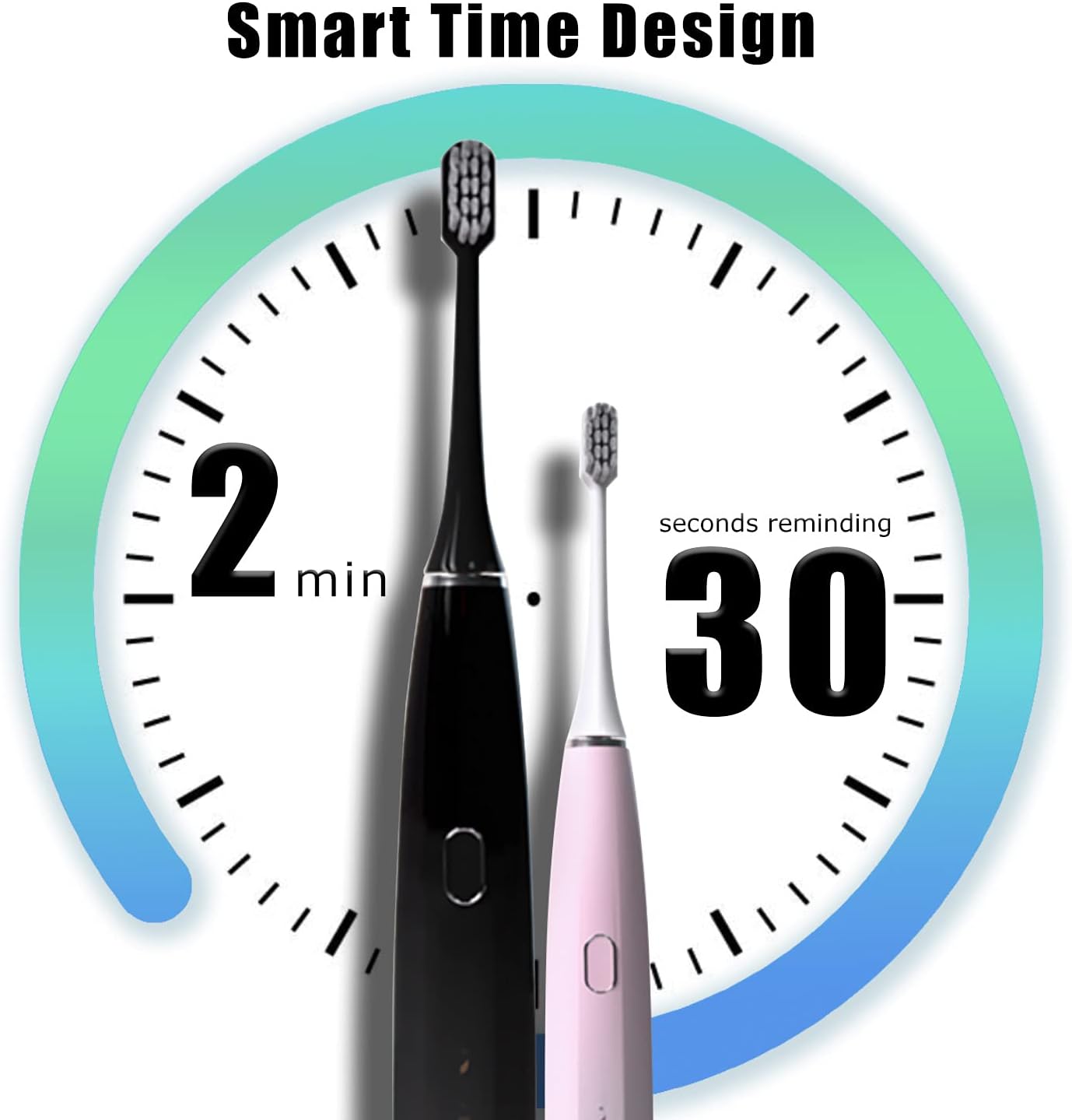 EWTTO Electric Toothbrush Powerful Sonic Clean, Whiten Toothbrush with Smart Timer, 5 Modes, 4 Brush Heads & 1 Facial Cleansing Brush, IPX7 Waterproof Electric Toothbrushes for Adults & Kids (Black) : Beauty & Personal Care