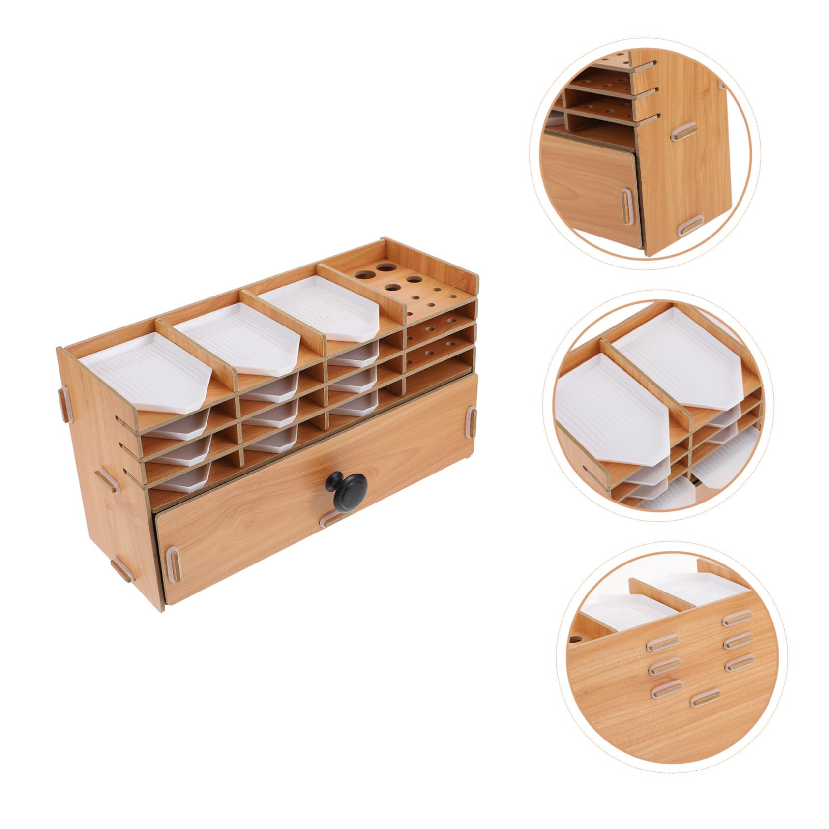 1set Organizzatore Multi Perline e Diamanti Scatola Portaoggetti Con Estrattore Perfetta Per Gioielli Articoli Per Nail Art e Piccoli Accessori Design Compatto e Leggero