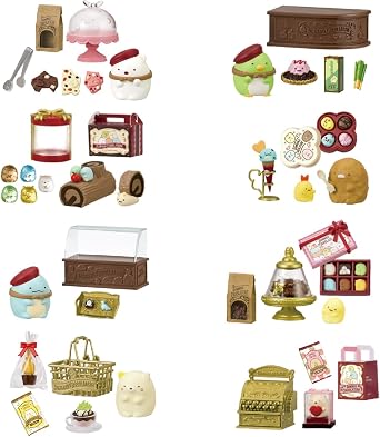 RE-MENT San-X Sumikkogurashi SUMIKKO CHOCOLATERIE 1BOX Approx. H 115 x W 70 x D 50 mm, Made of PVC, ABS