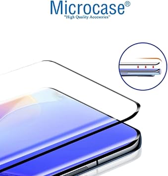 Microcase Honor Magic 6 Pro 3D Curved Tam Kaplayan Kavisli Tempered Cam Ekran Koruyucu - AL3282